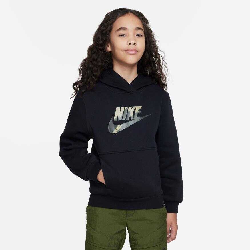 Club Fleece Hbr Hoodie Short-Sleeve Çocuk Sweatshirt