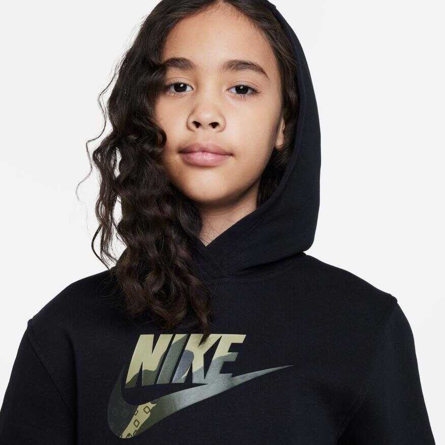 Club Fleece Hbr Hoodie Short-Sleeve Çocuk Sweatshirt
