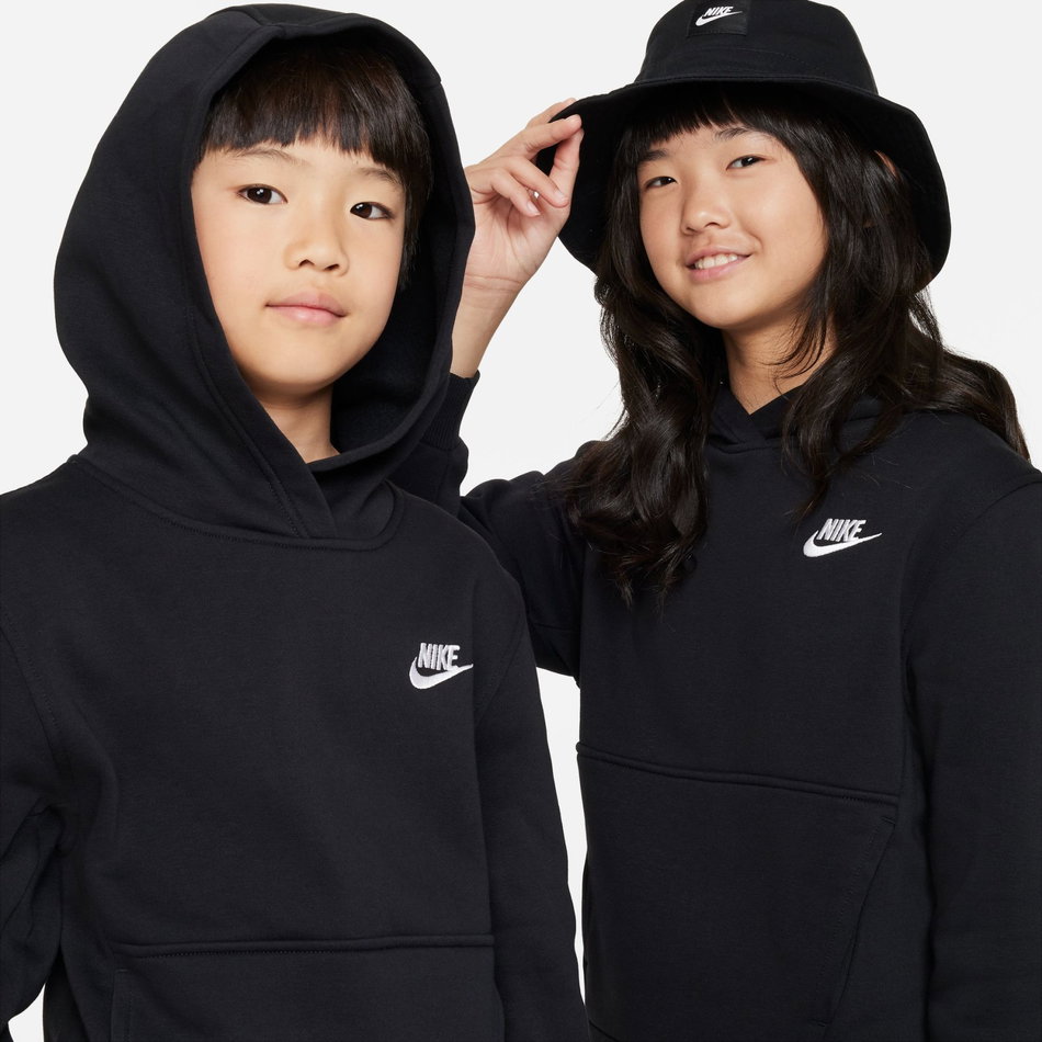 Club Fleece Hoodie Çocuk Siyah Sweatshirt