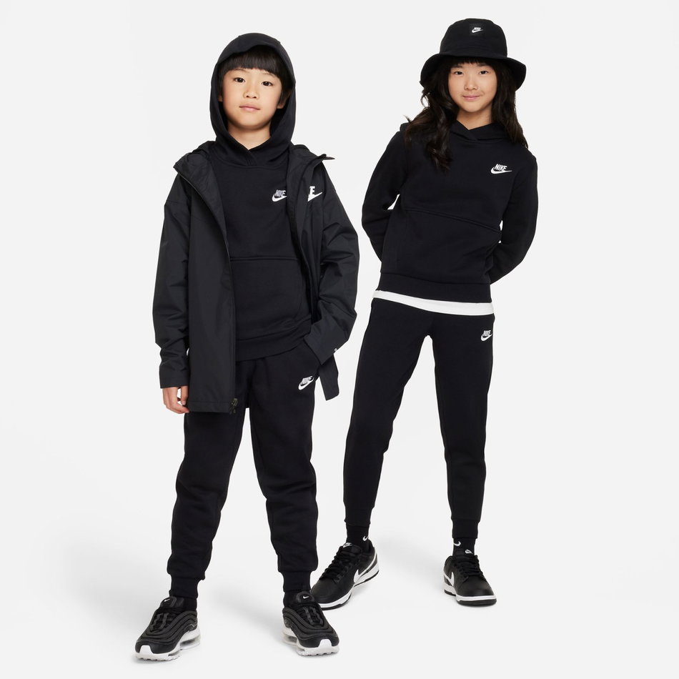 Club Fleece Hoodie Çocuk Siyah Sweatshirt