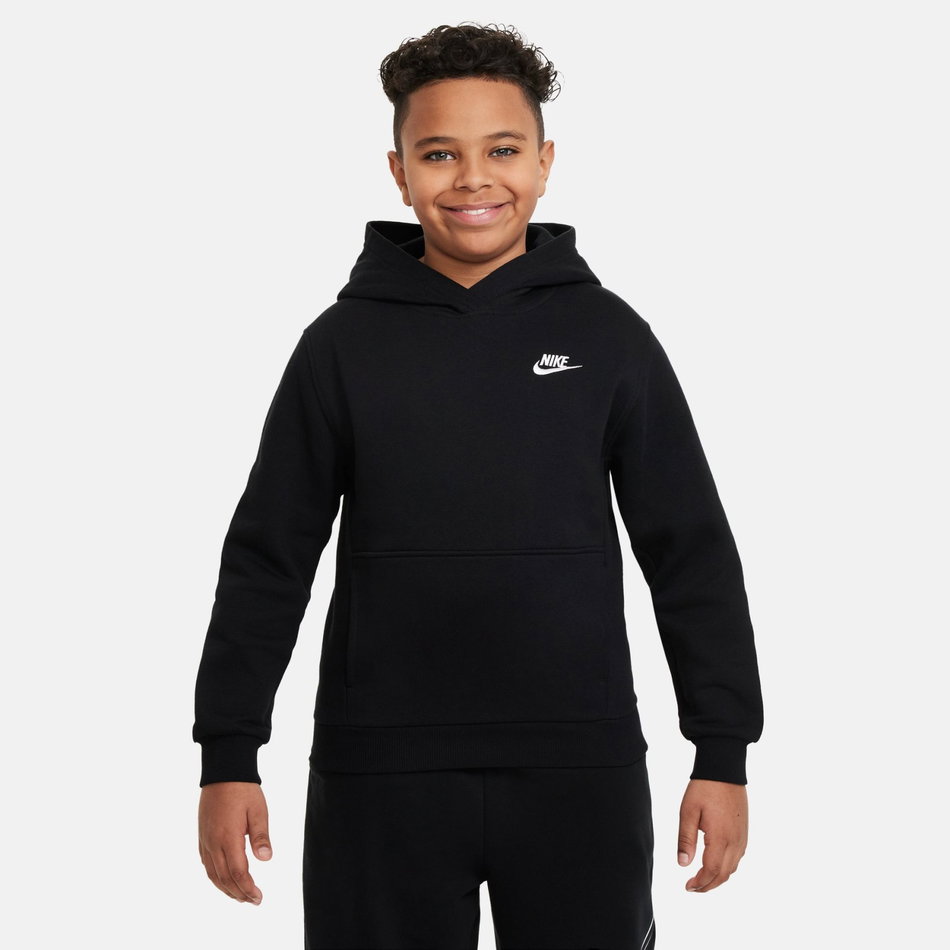 Club Fleece Hoodie Çocuk Siyah Sweatshirt