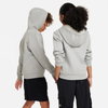 NIKE - Club Fleece LS FZ Hoodie Çocuk Gri Sweatshirt (1)