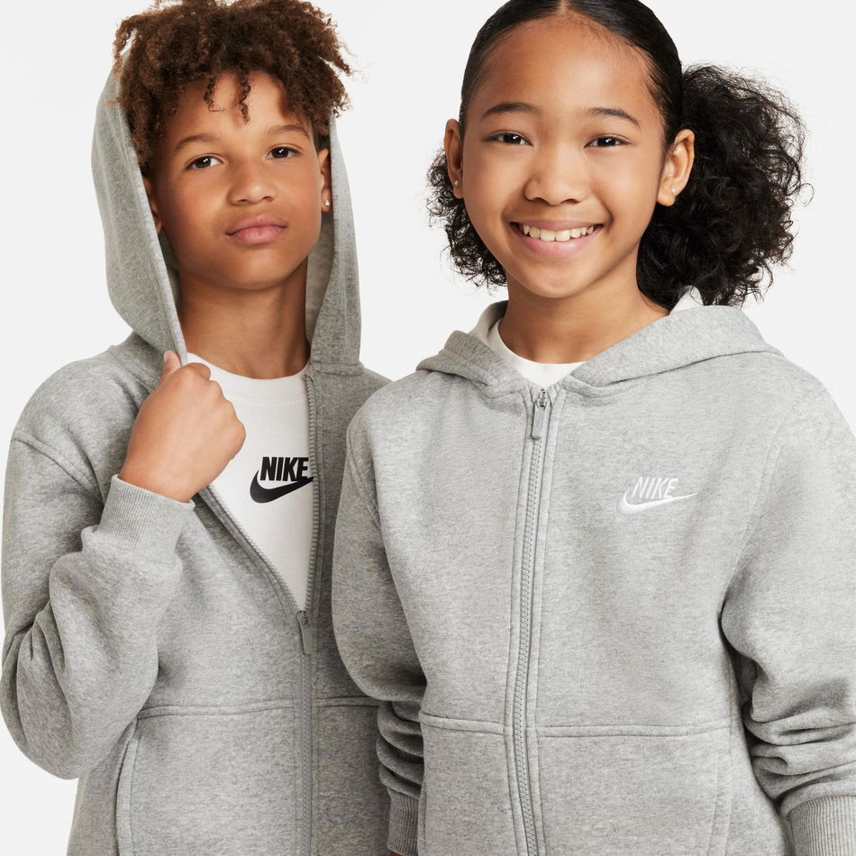 Club Fleece LS FZ Hoodie Çocuk Sweatshirt
