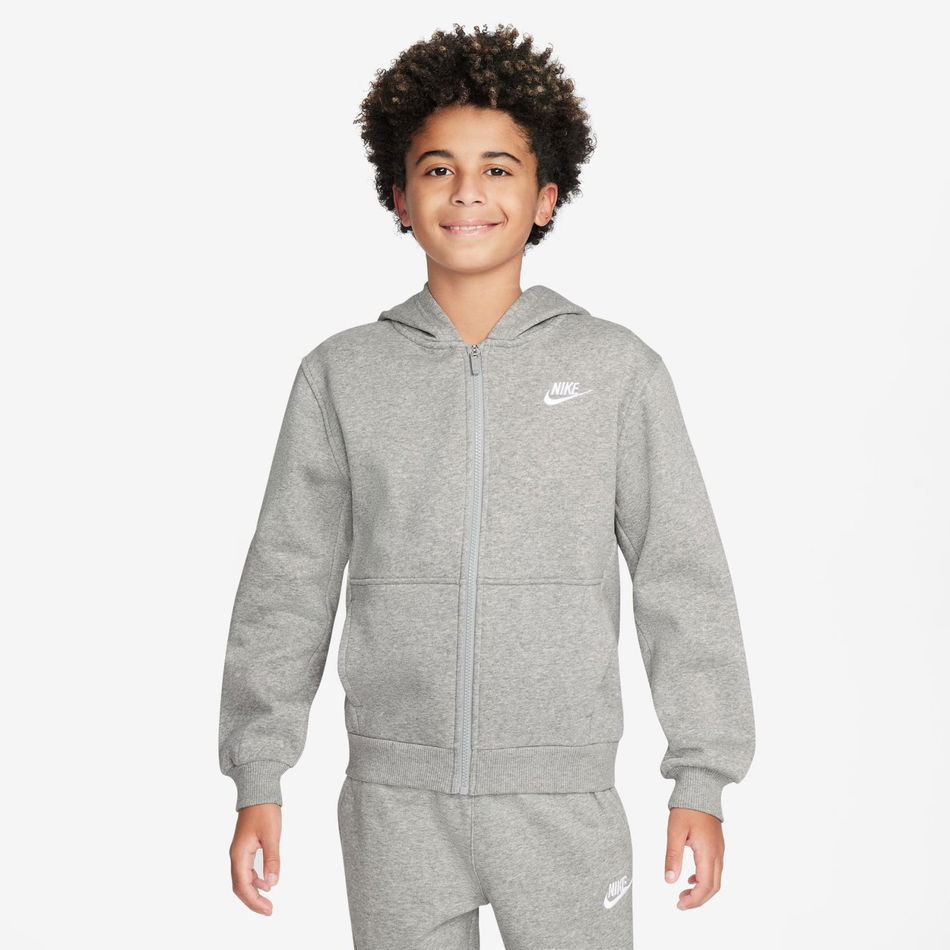 Club Fleece LS FZ Hoodie Çocuk Sweatshirt