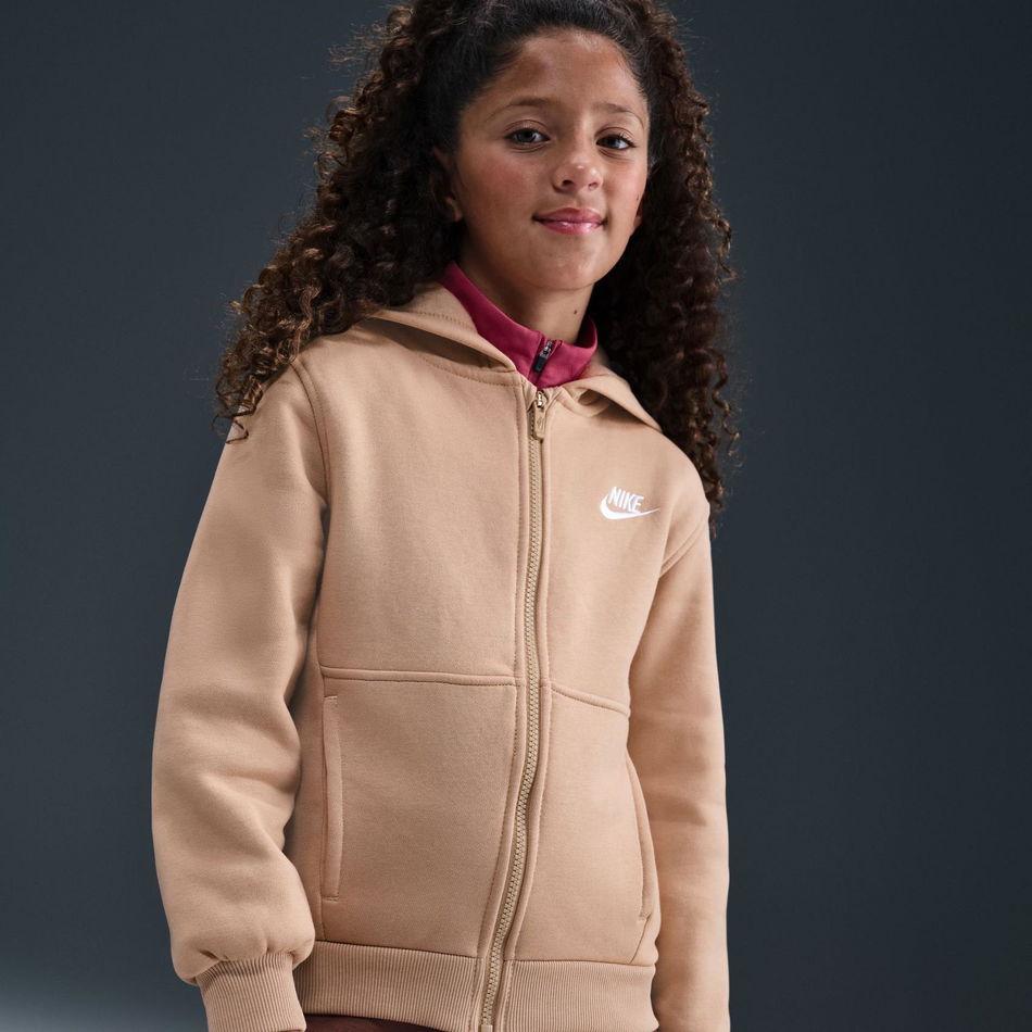 Club Fleece LS FZ Hoodie Çocuk Sweatshirt