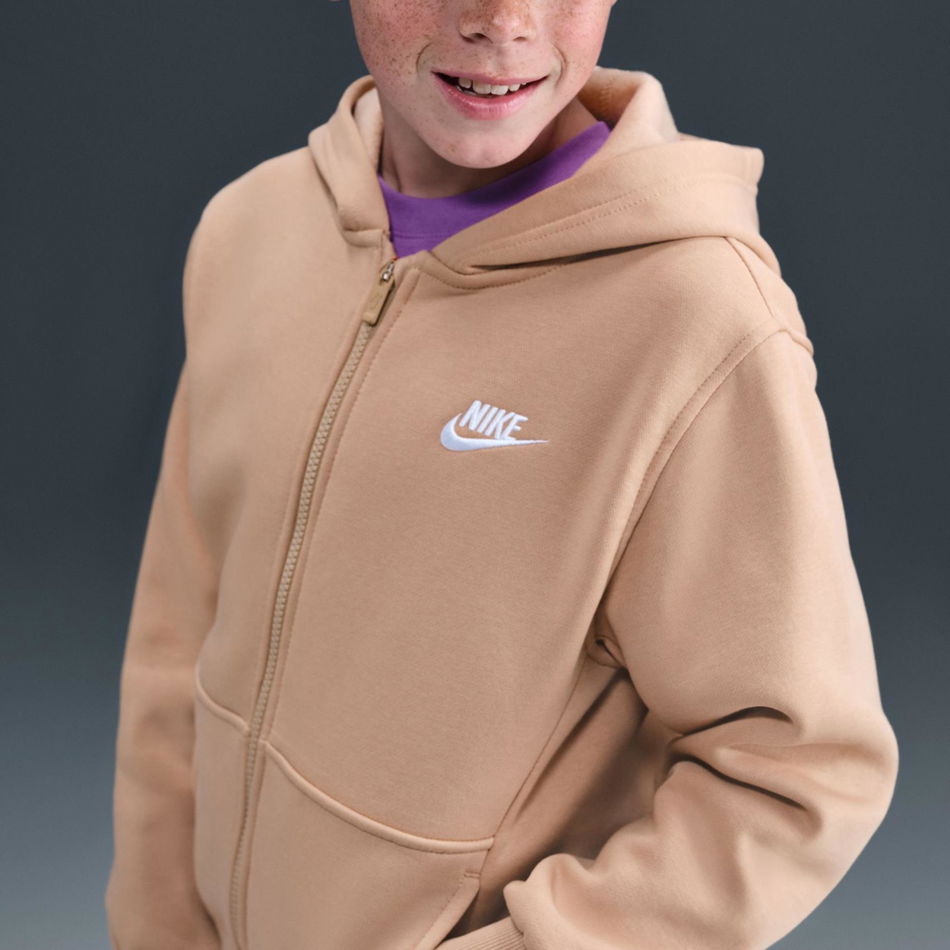Club Fleece LS FZ Hoodie Çocuk Sweatshirt