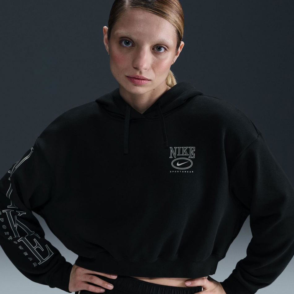 Club Fleece OS GX Crop Hoodie Kadın Sweatshirt