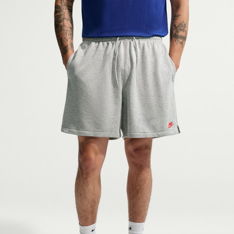 NIKE - Club Flow Ft Short Erkek Gri Şort (1)