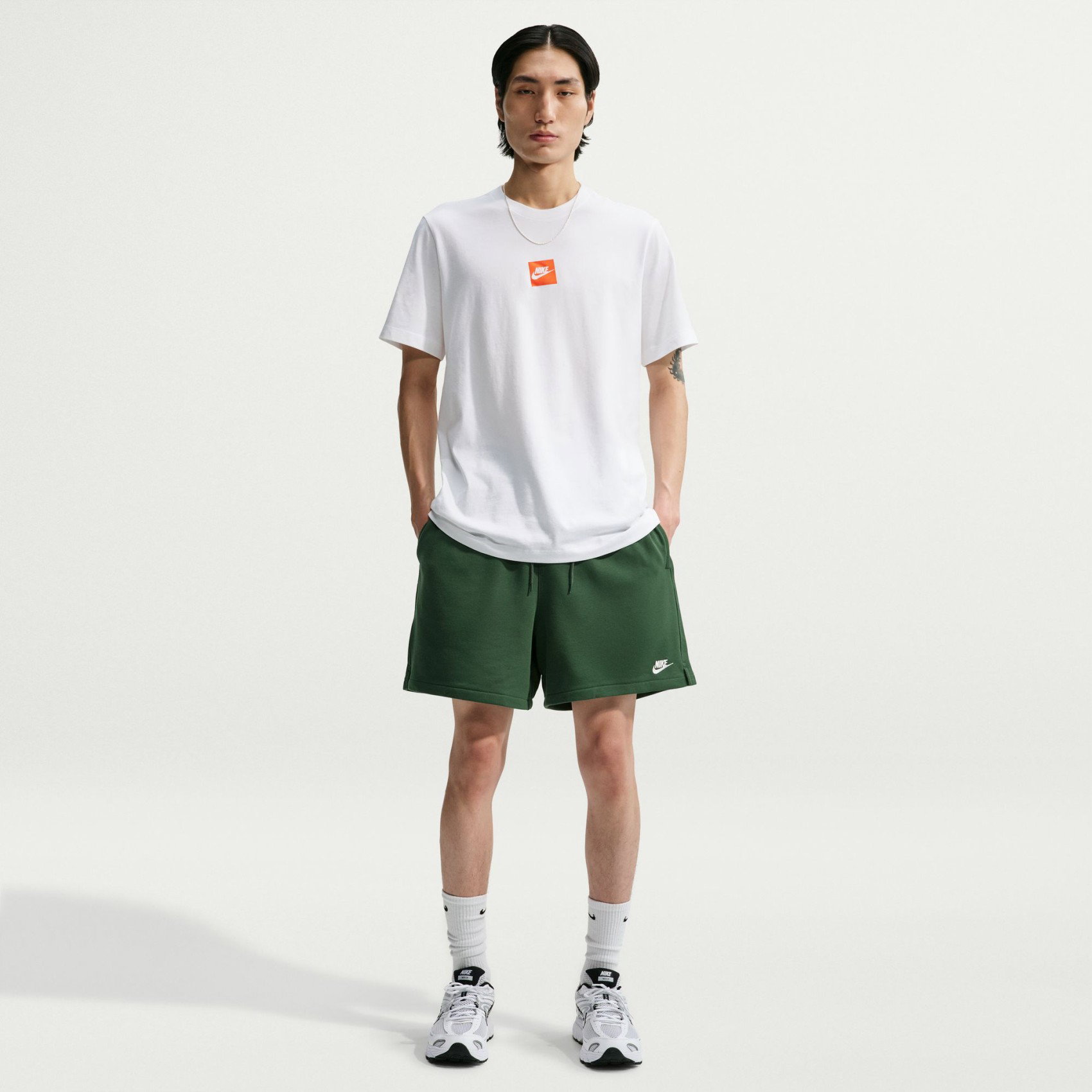 NIKE - Club Flow Ft Short Erkek Yeşil Şort