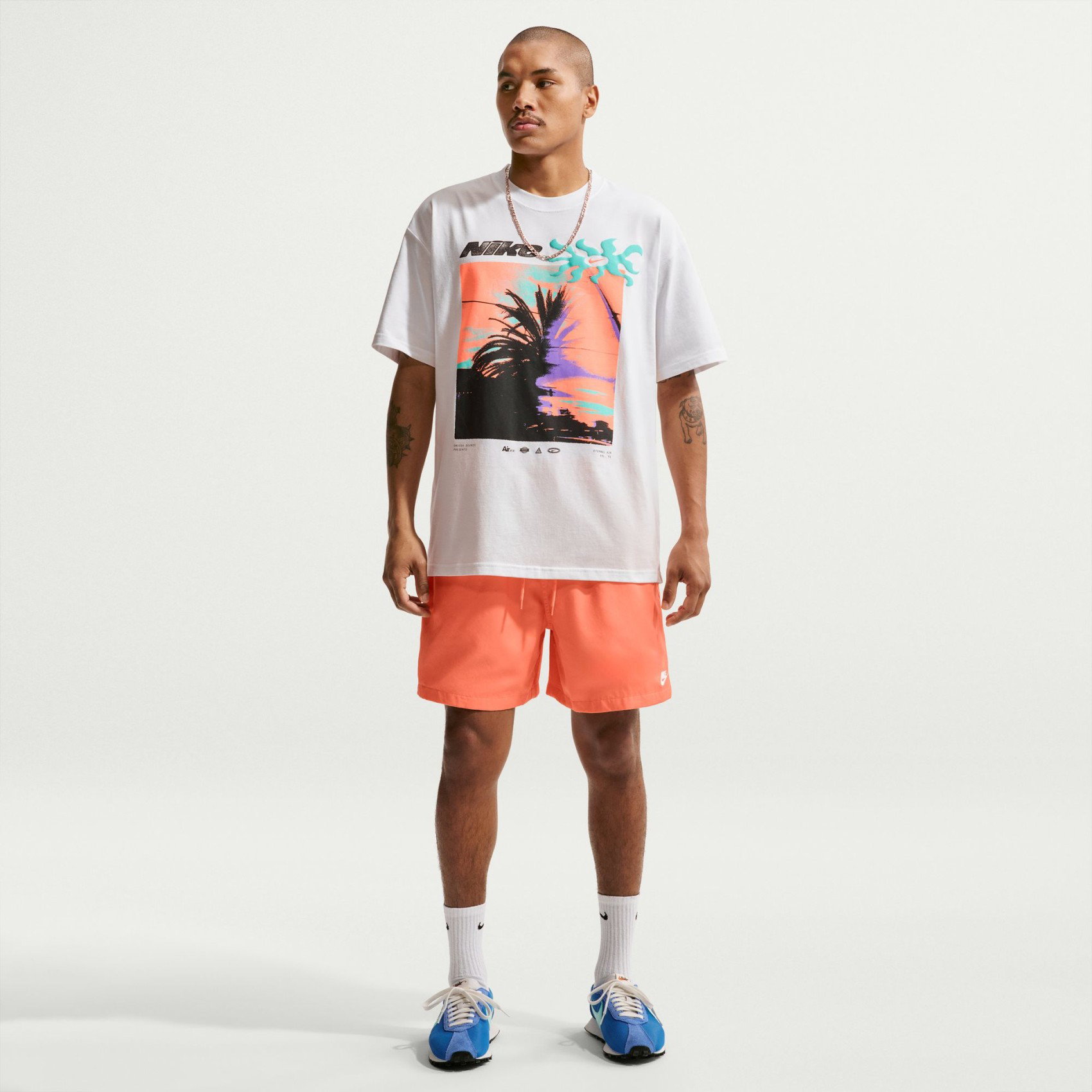 NIKE - Club Flow Short Erkek Turuncu Şort