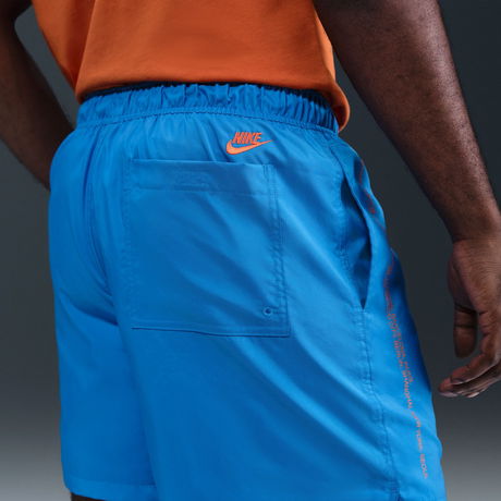 NIKE - Club Flow Woven Short Swoosh Erkek Mavi Şort (1)