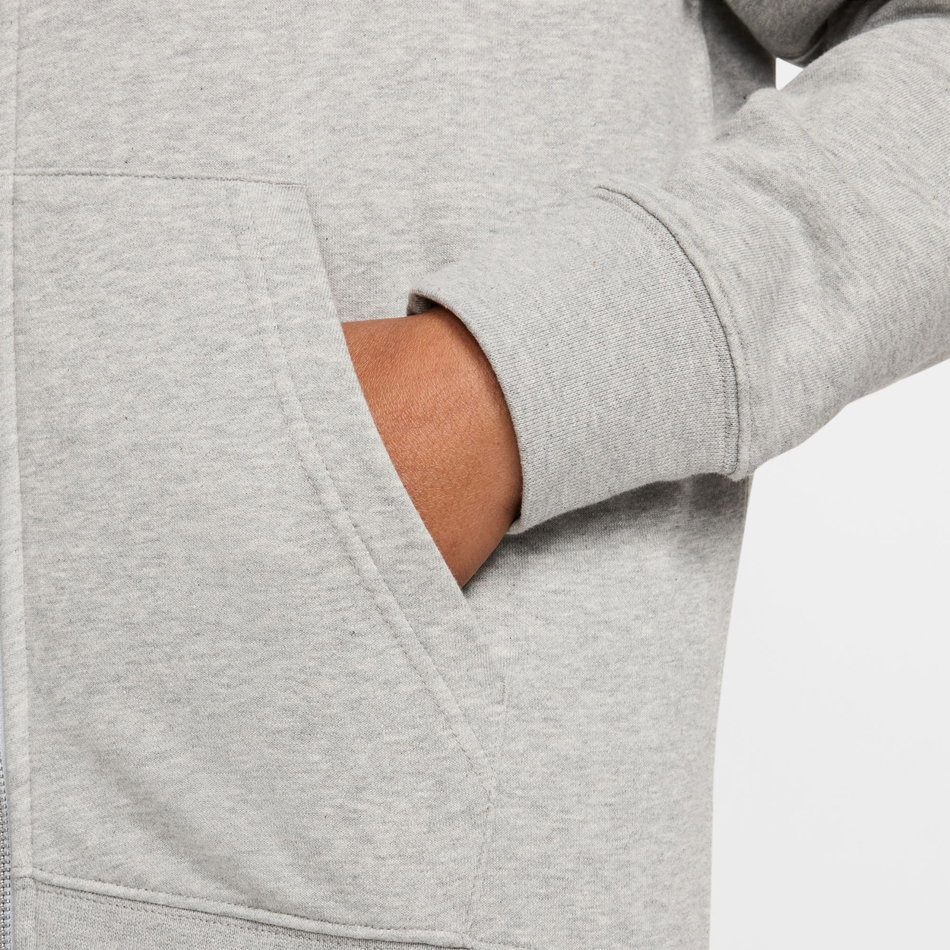 Club French Terry FZ Hoodie Erkek Gri Sweatshirt