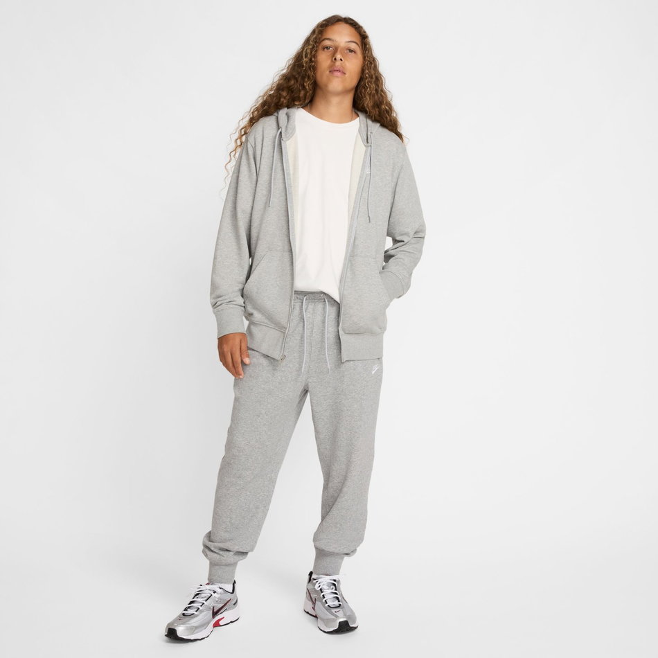 Club French Terry FZ Hoodie Erkek Gri Sweatshirt