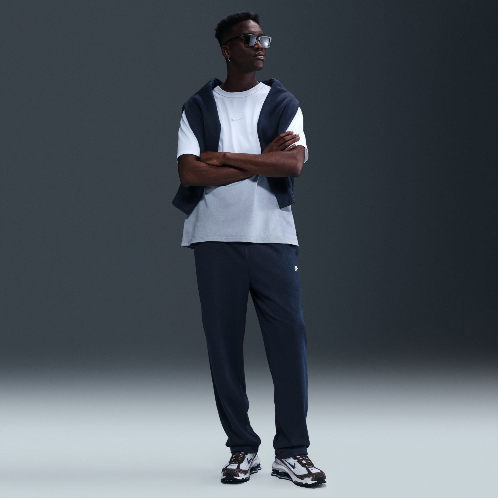 NIKE - Club Ft Oh Pant Erkek Mavi Eşofman Altı