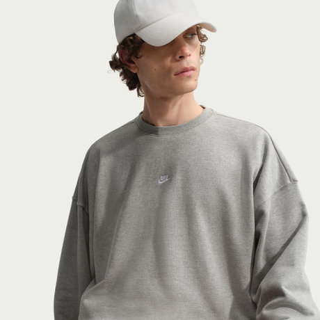 NIKE - Club Ft Os Crew Erkek Gri Sweatshirt