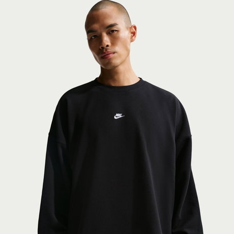 NIKE - Club Ft Os Crew Erkek Siyah Sweatshirt (1)