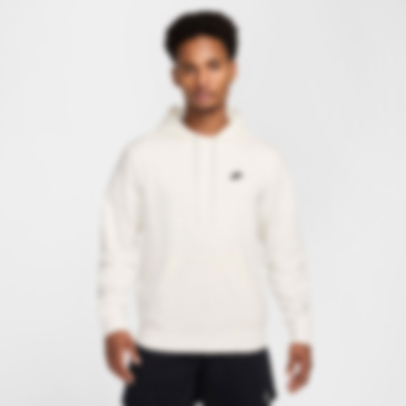 NIKE - Club FT Po Hoodie Erkek Beyaz Sweatshirt