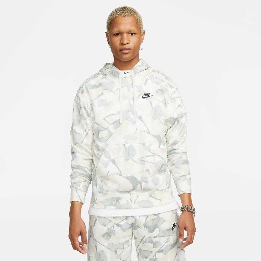 Nike sportswear club fleece camo hoodie best sale