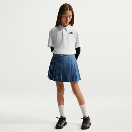 NIKE - Club Knit Ss Polo Çocuk Beyaz Tişört (1)