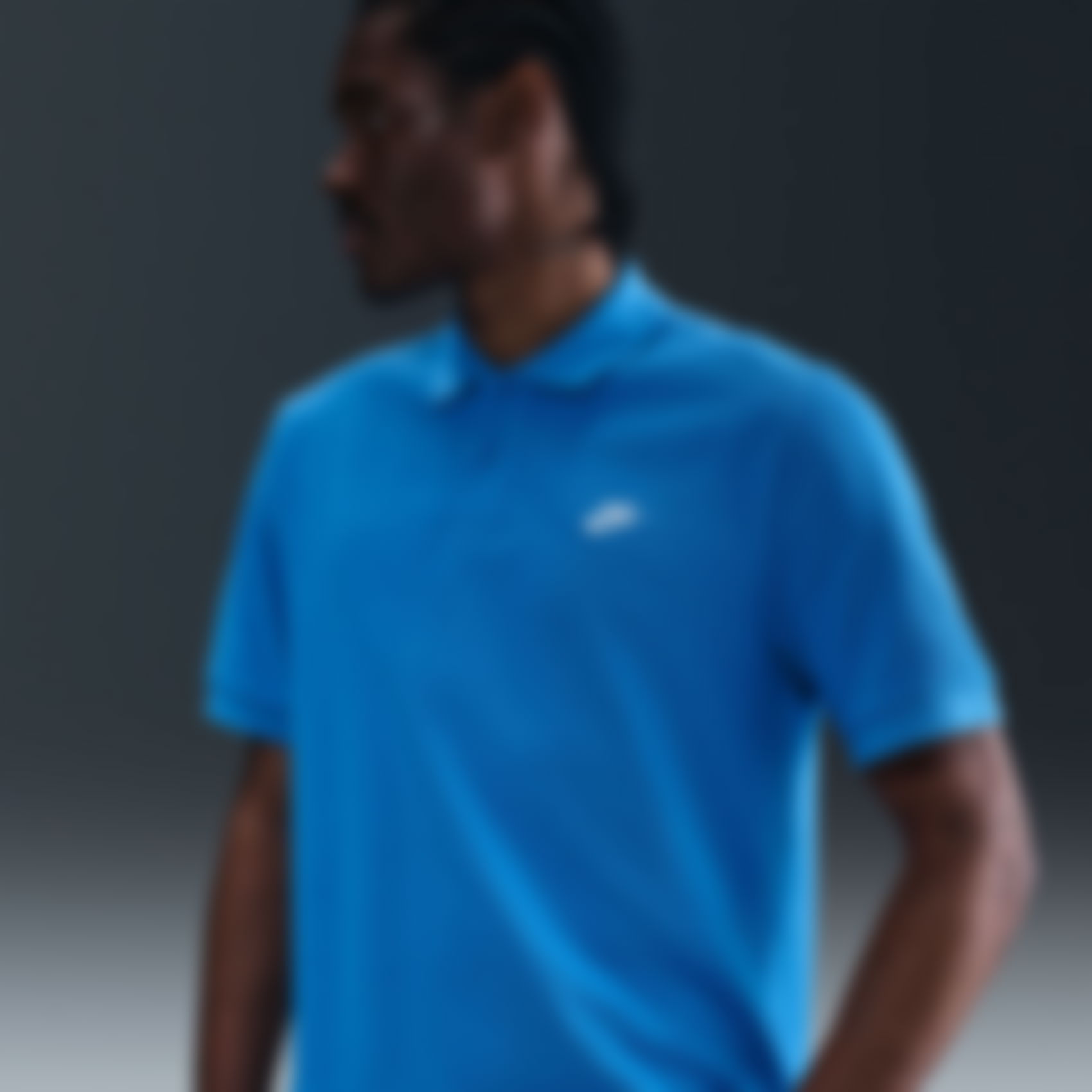 NIKE - Club SS Polo Pique Erkek Mavi Tişört