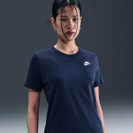 NIKE - Club SS Tee Kadın Mavi Tişört