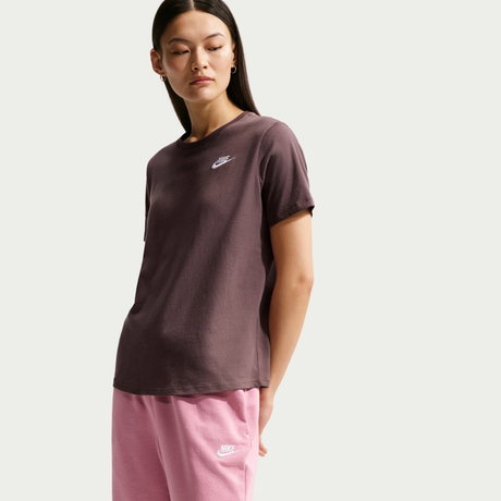 NIKE - Club Ss Tee Kadın Mor Tişört