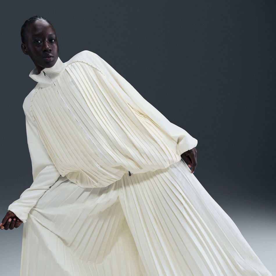 Collection Pleated Track Jacket Kadın Bej Ceket