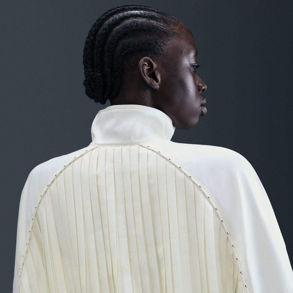 Collection Pleated Track Jacket Kadın Bej Ceket