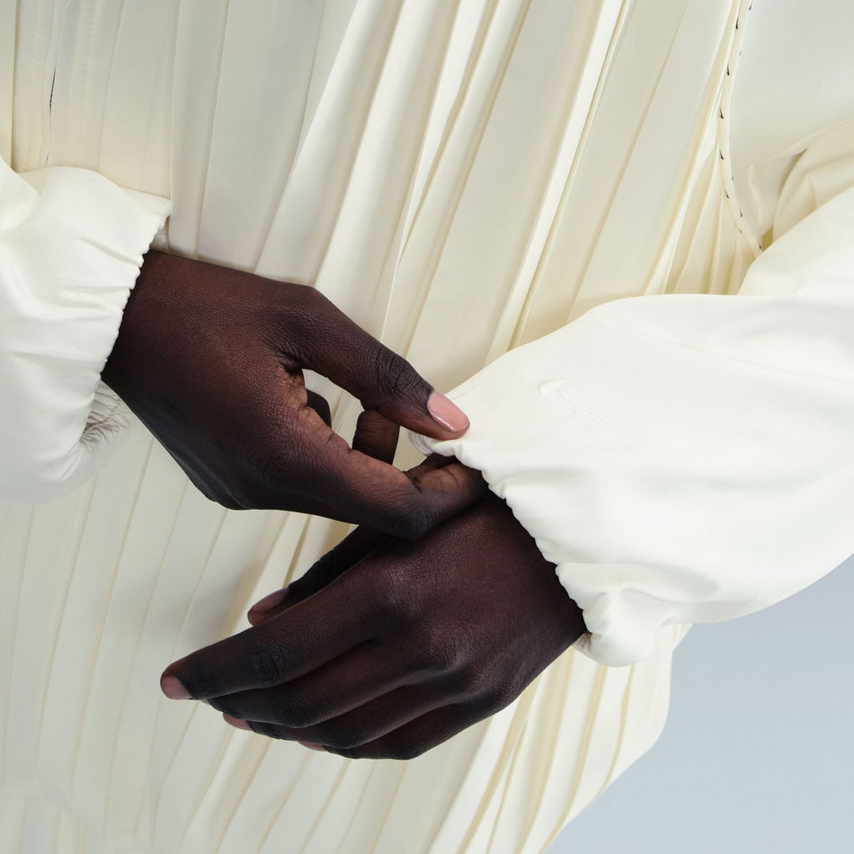 Collection Pleated Track Jacket Kadın Bej Ceket