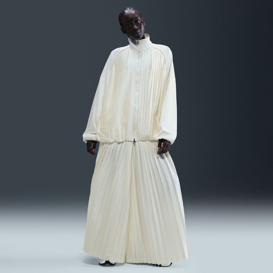 Collection Pleated Track Jacket Kadın Bej Ceket