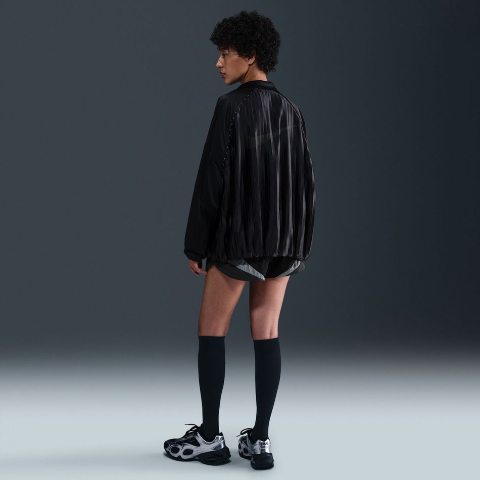 Collection Pleated Track Jacket Kadın Siyah Ceket