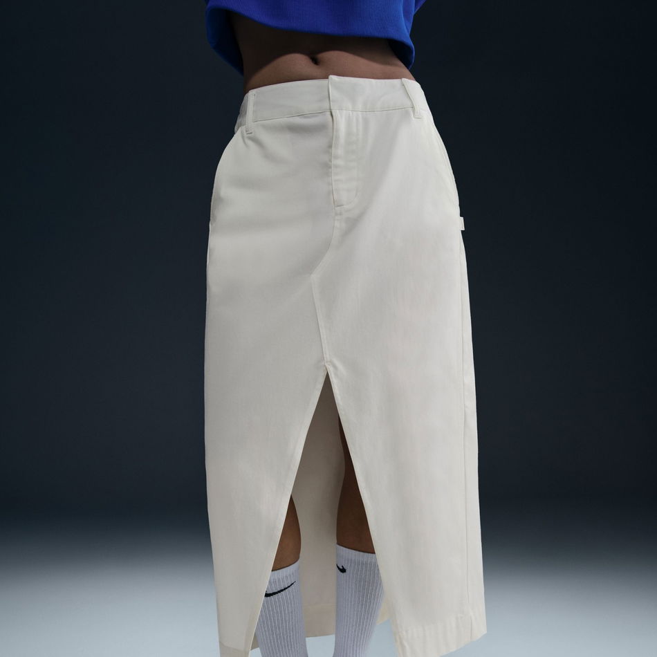 Collection Twill Skirt Kadın Beyaz Etek