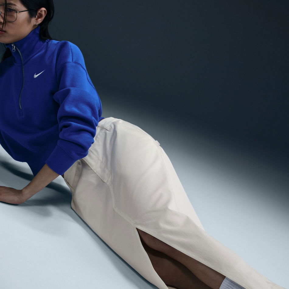 Collection Twill Skirt Kadın Beyaz Etek