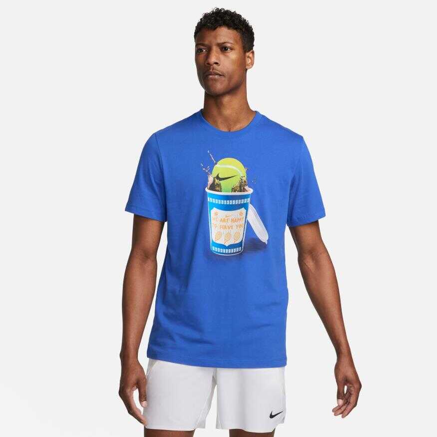 NikeCourt Tee Tennis Heritage Erkek Tişört