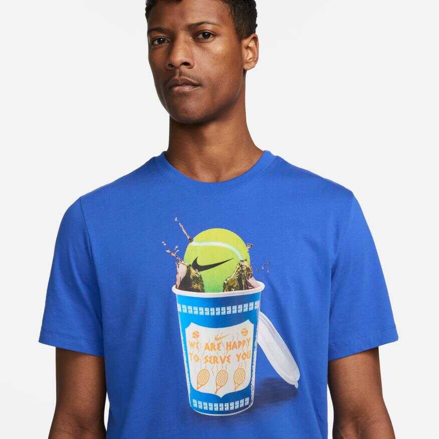 NikeCourt Tee Tennis Heritage Erkek Tişört