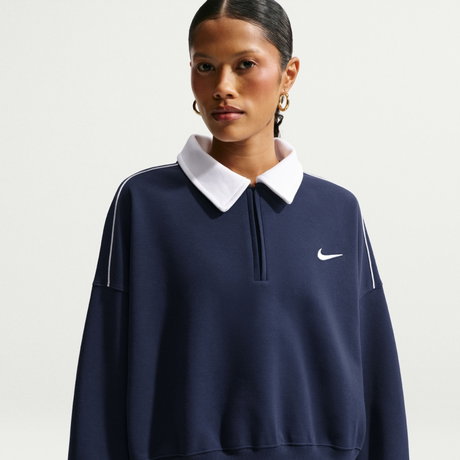 NIKE - Coverup Kadın Mavi Sweatshirt
