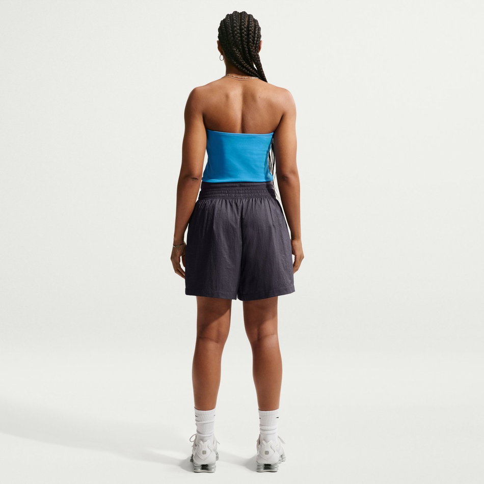Double Waistband Short Kadın Gri Şort