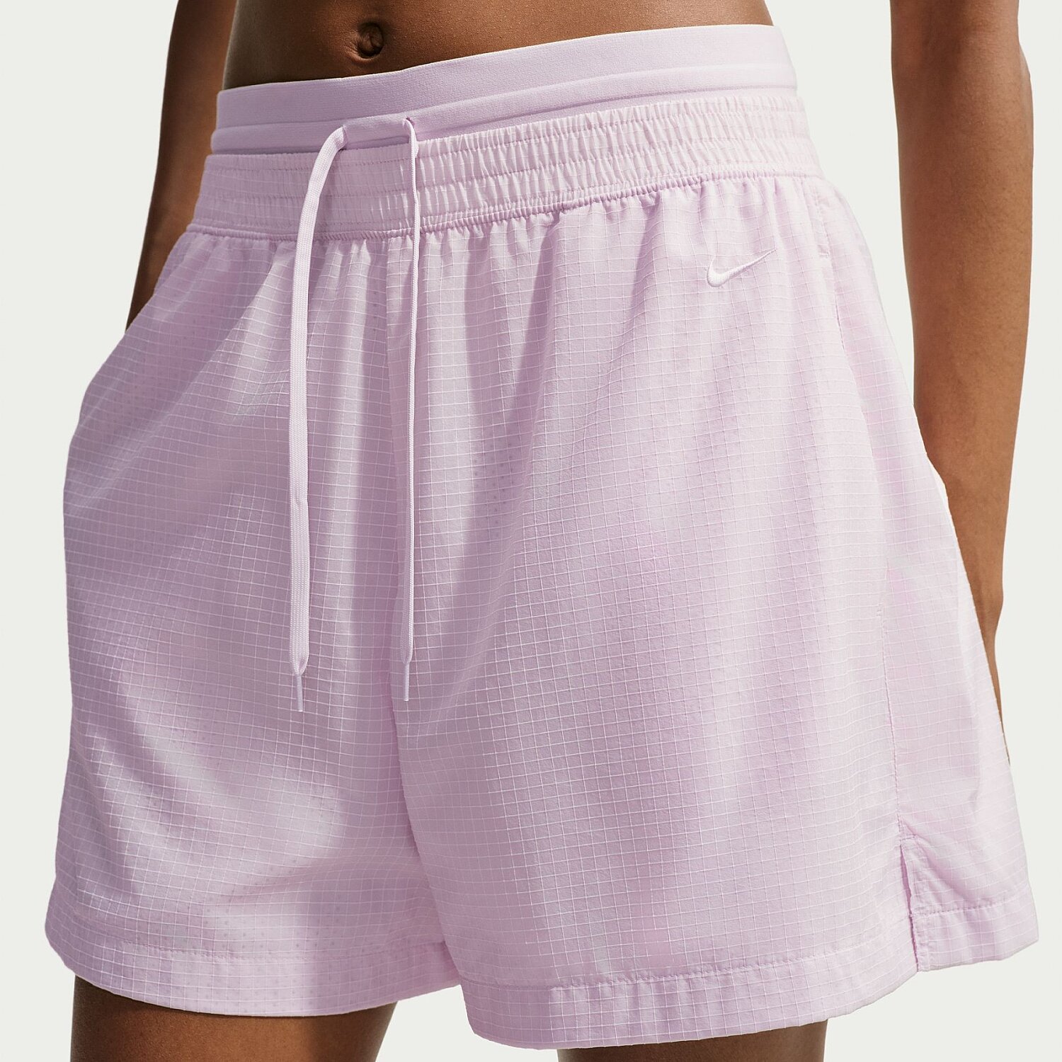 Женские шорты Nike Double Waistband Short Lila