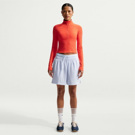 NIKE - Double Waistband Short Kadın Mavi Şort