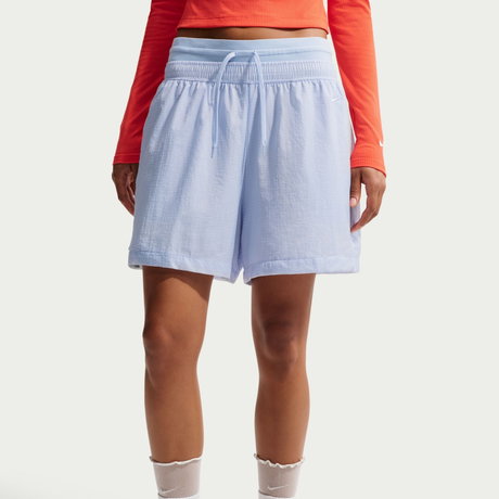 NIKE - Double Waistband Short Kadın Mavi Şort (1)