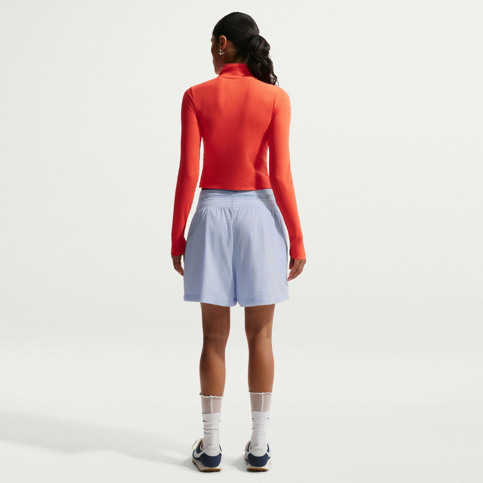 Double Waistband Short Kadın Mavi Şort