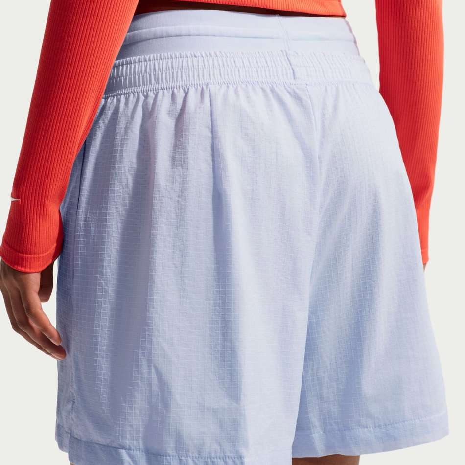 Double Waistband Short Kadın Mavi Şort