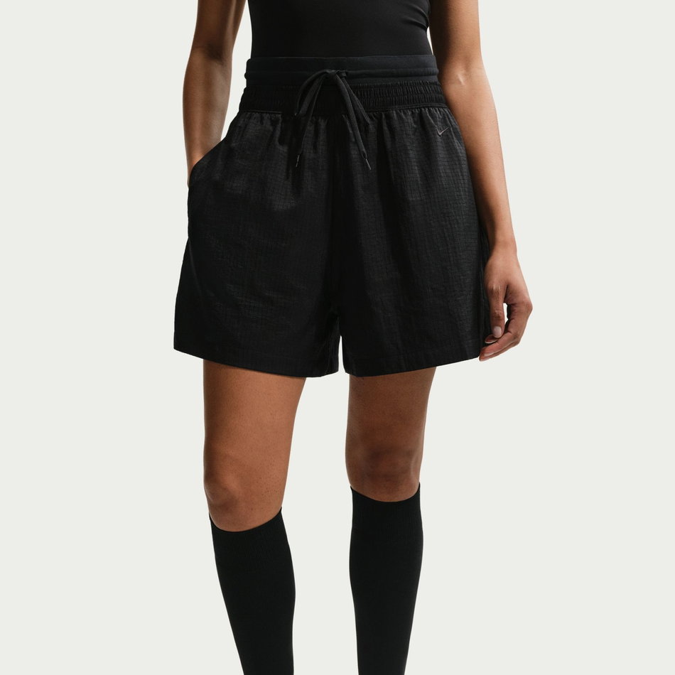 Double Waistband Short Kadın Siyah Şort
