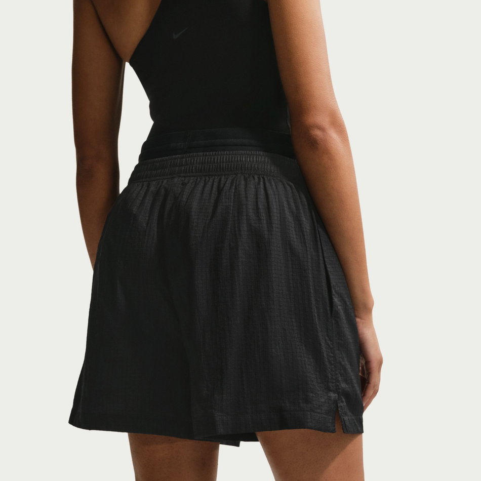 Double Waistband Short Kadın Siyah Şort
