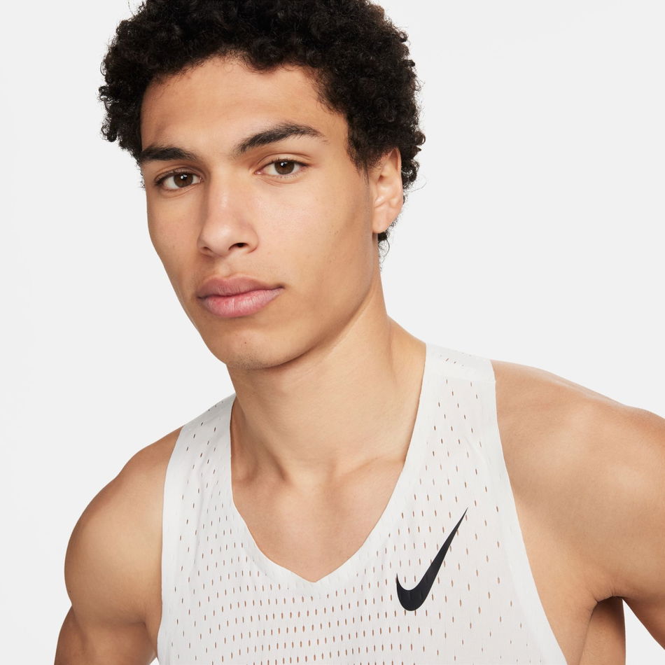 Dri-FIT ADV AeroSwift Singlet Erkek Beyaz Atlet