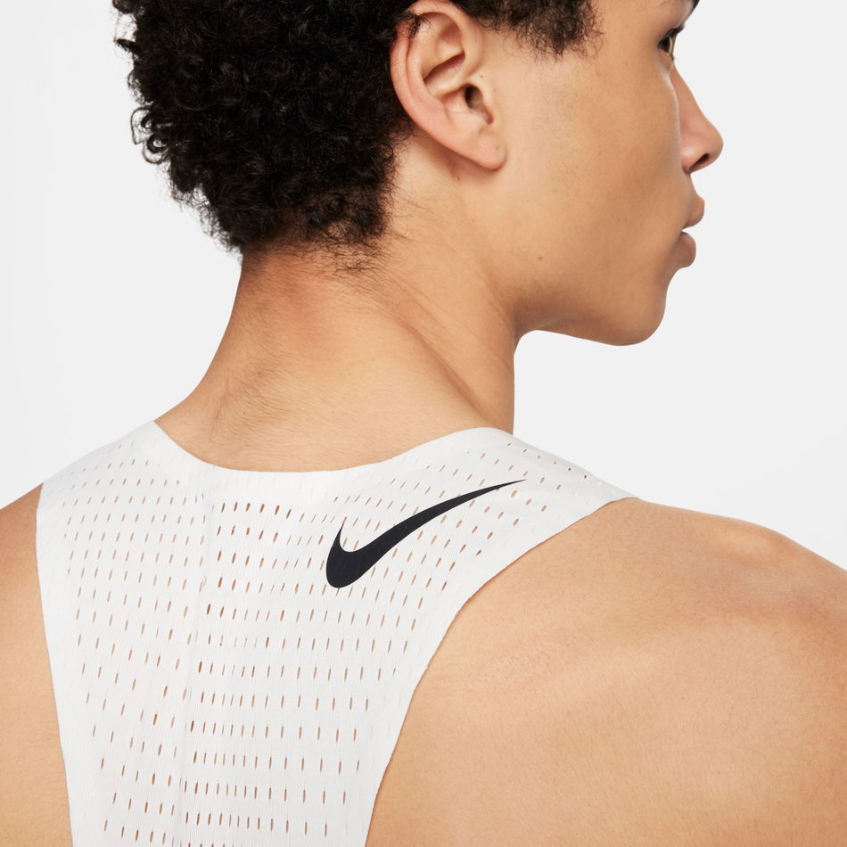 Dri-FIT ADV AeroSwift Singlet Erkek Beyaz Atlet