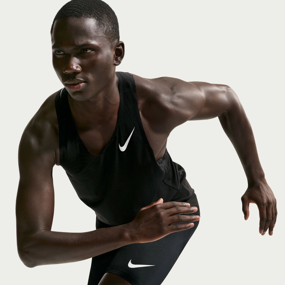 Dri-FIT ADV AeroSwift Singlet Erkek Siyah Atlet