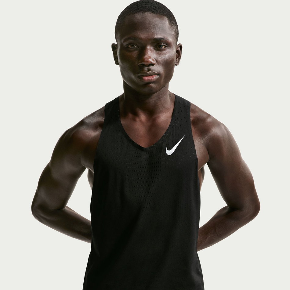 Dri-FIT ADV AeroSwift Singlet Erkek Siyah Atlet
