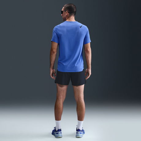 NIKE - Dri-FIT ADV AeroSwift SS Top Erkek Mavi Tişört (1)