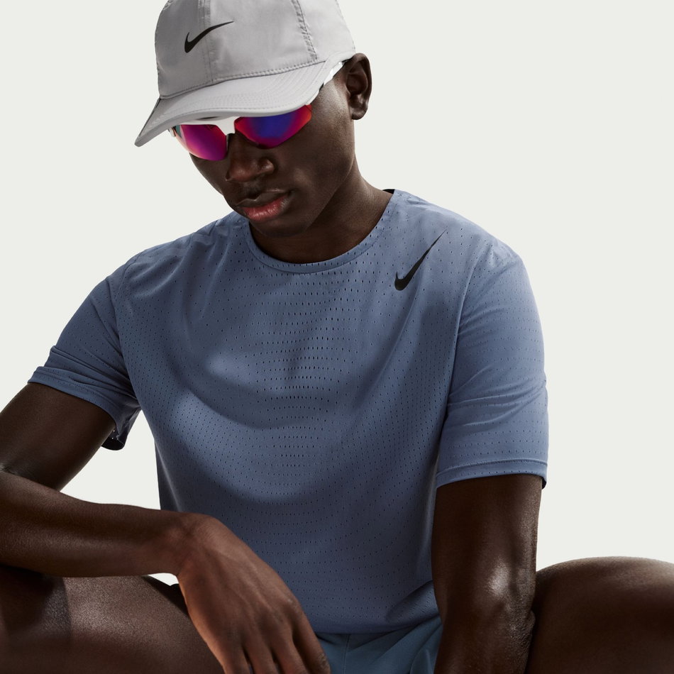 Dri-FIT ADV AeroSwift Ss Top Erkek Mavi Tişört
